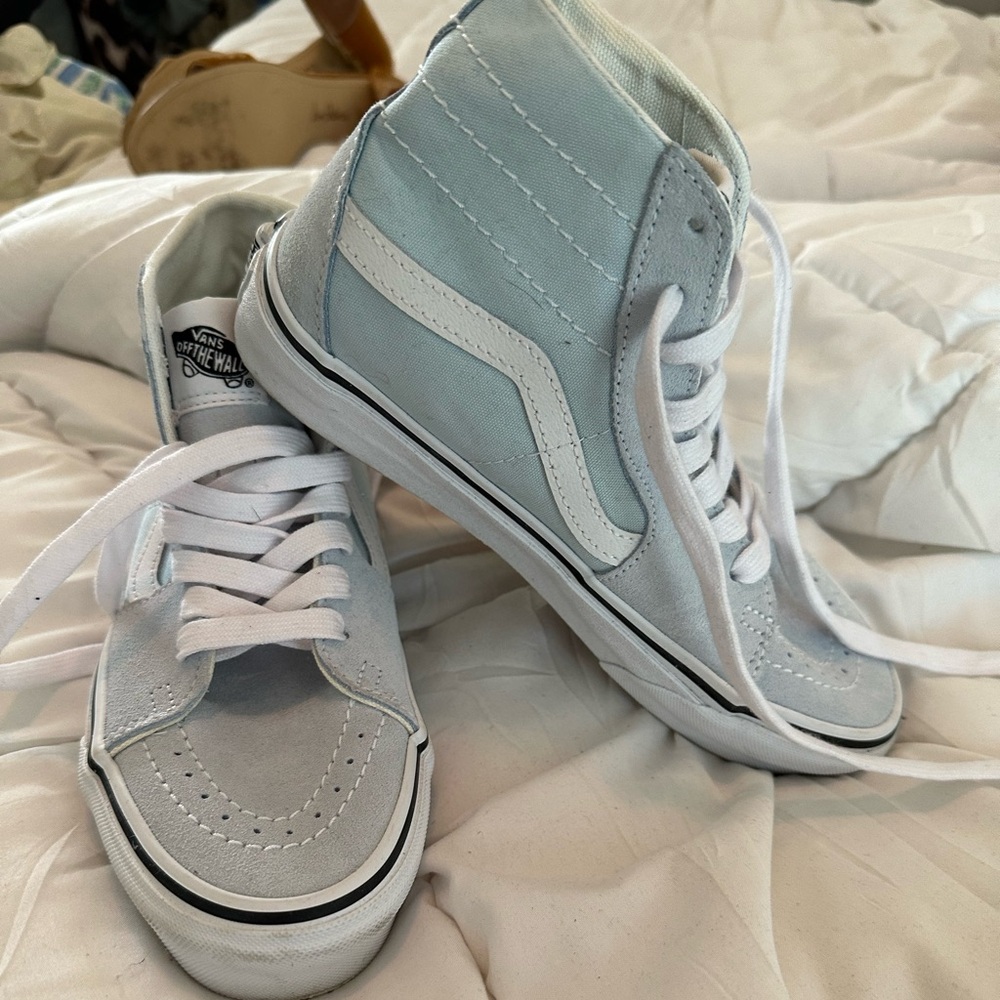 Light Blue High Top Vans
